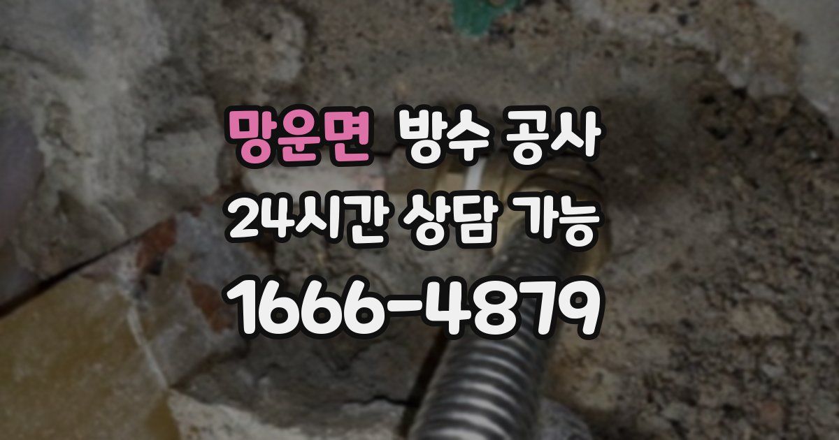 망운면 누수탐지