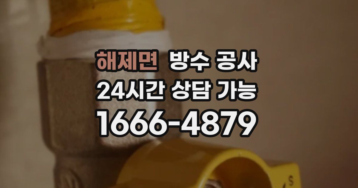 해제면 누수탐지