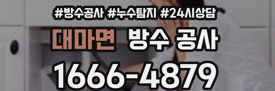 대마면 방수 공사