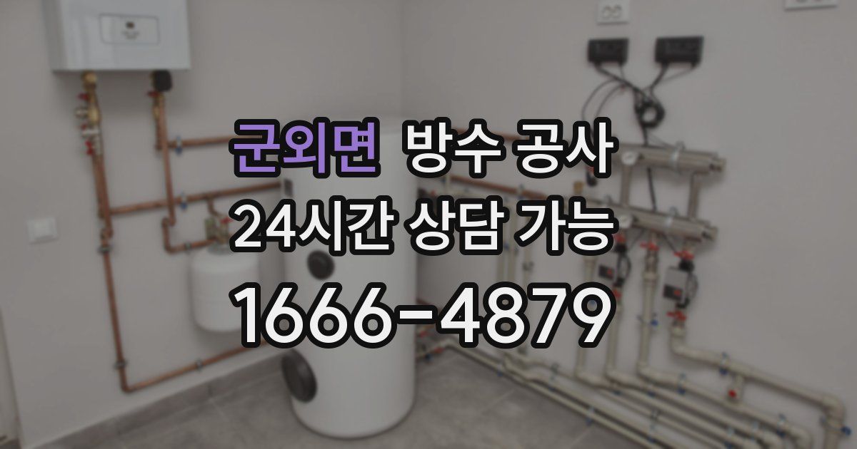 군외면 누수탐지