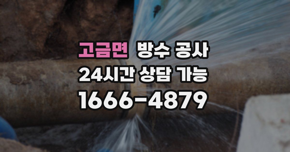 고금면 누수탐지