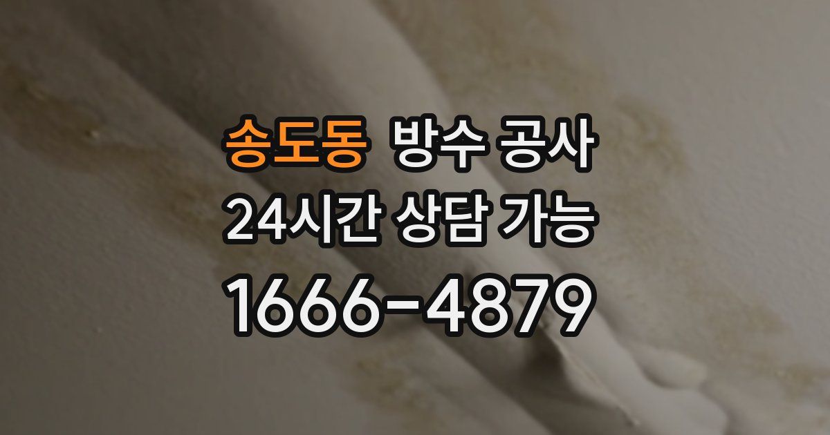 송도동 누수탐지