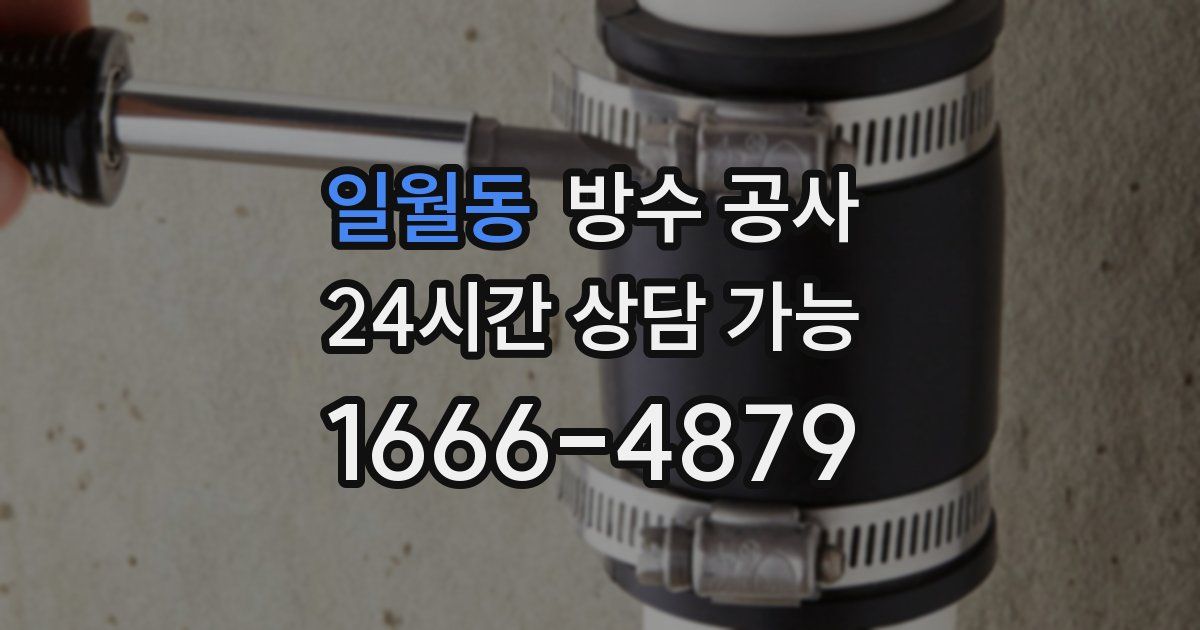 일월동 누수탐지