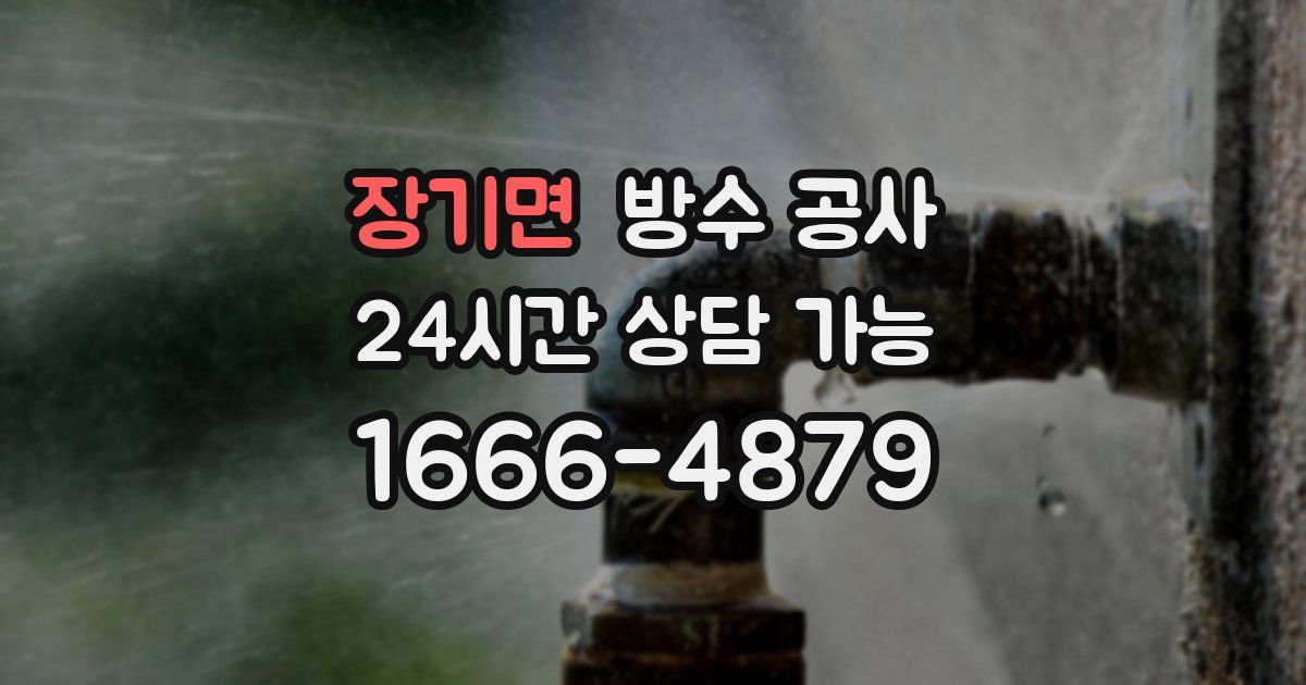 장기면 누수탐지