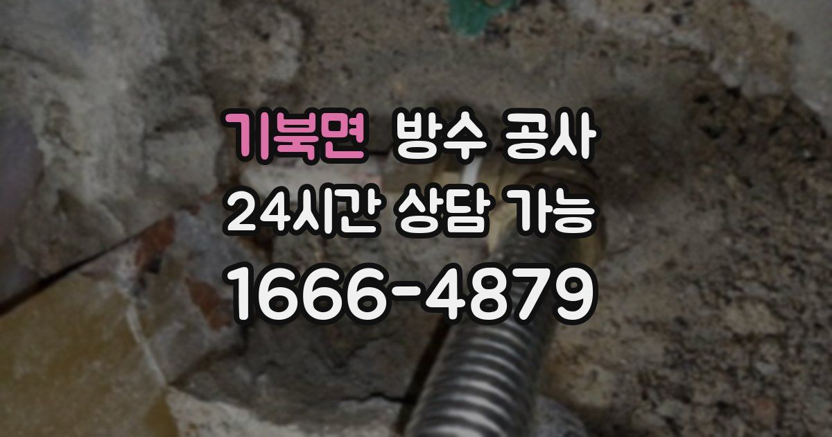 기북면 누수탐지