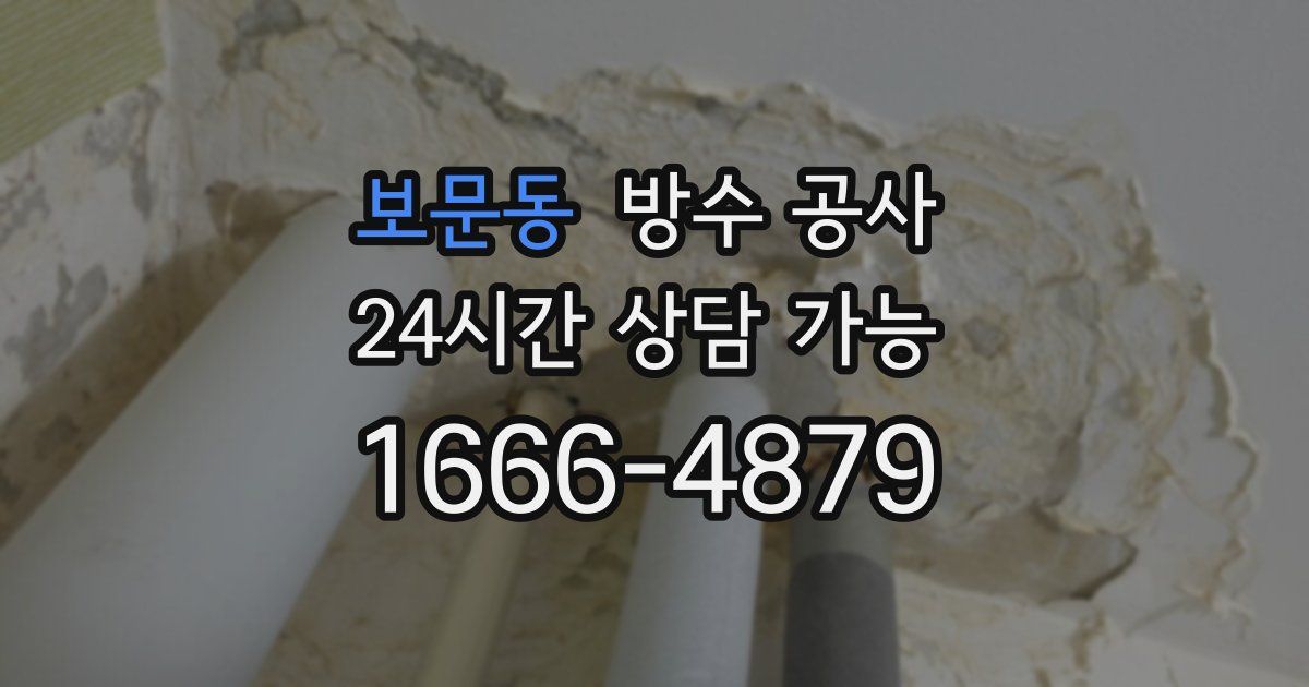 보문동 누수탐지