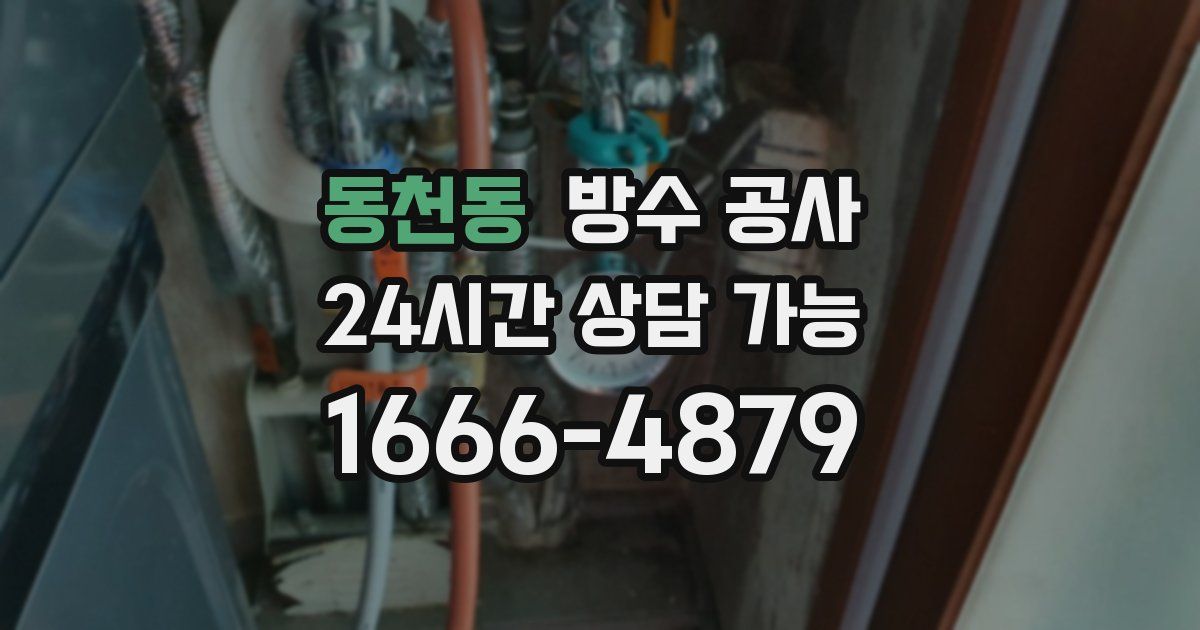 동천동 누수탐지