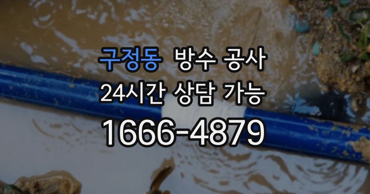 구정동 누수탐지