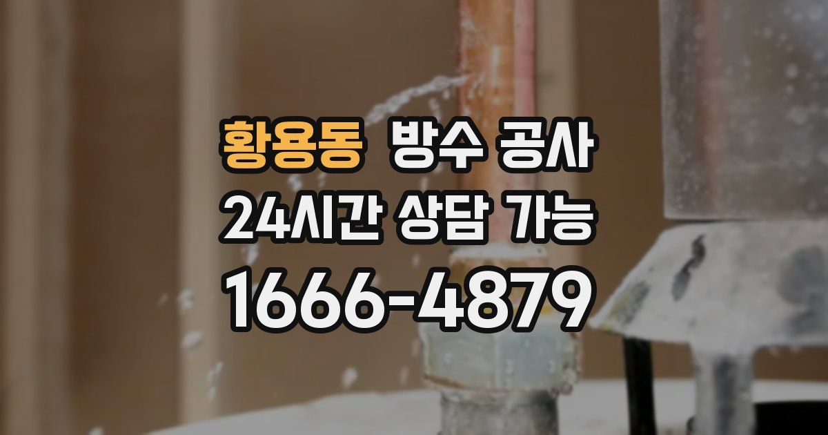 황용동 누수탐지