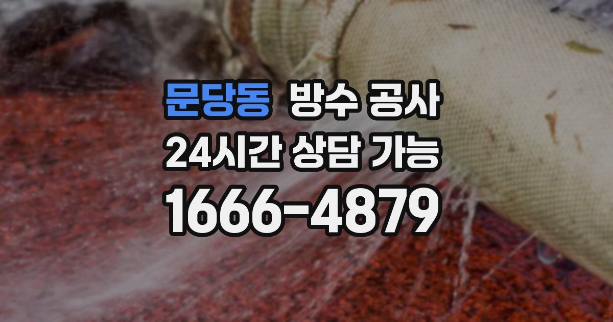 문당동 누수탐지