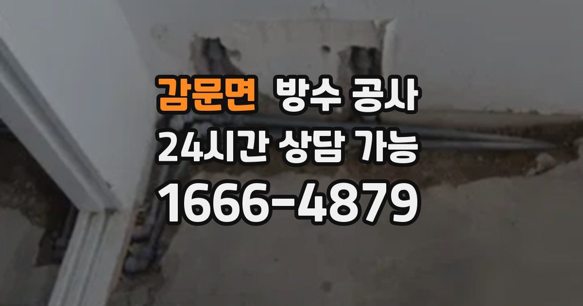 감문면 누수탐지