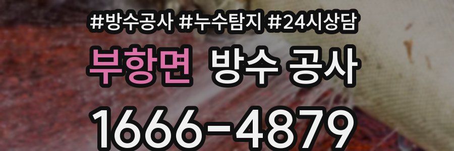 부항면 방수 공사