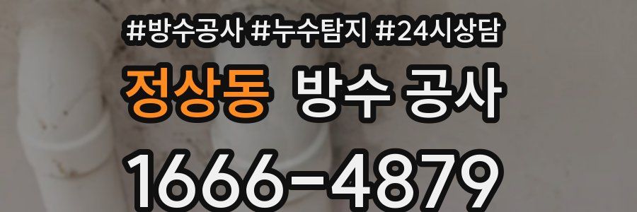 정상동 방수 공사