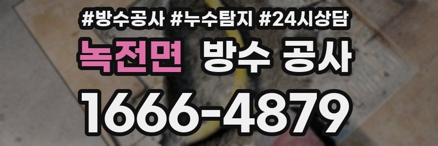 녹전면 방수 공사