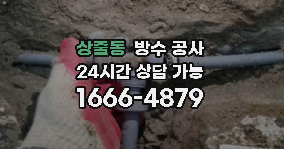 상줄동 누수탐지