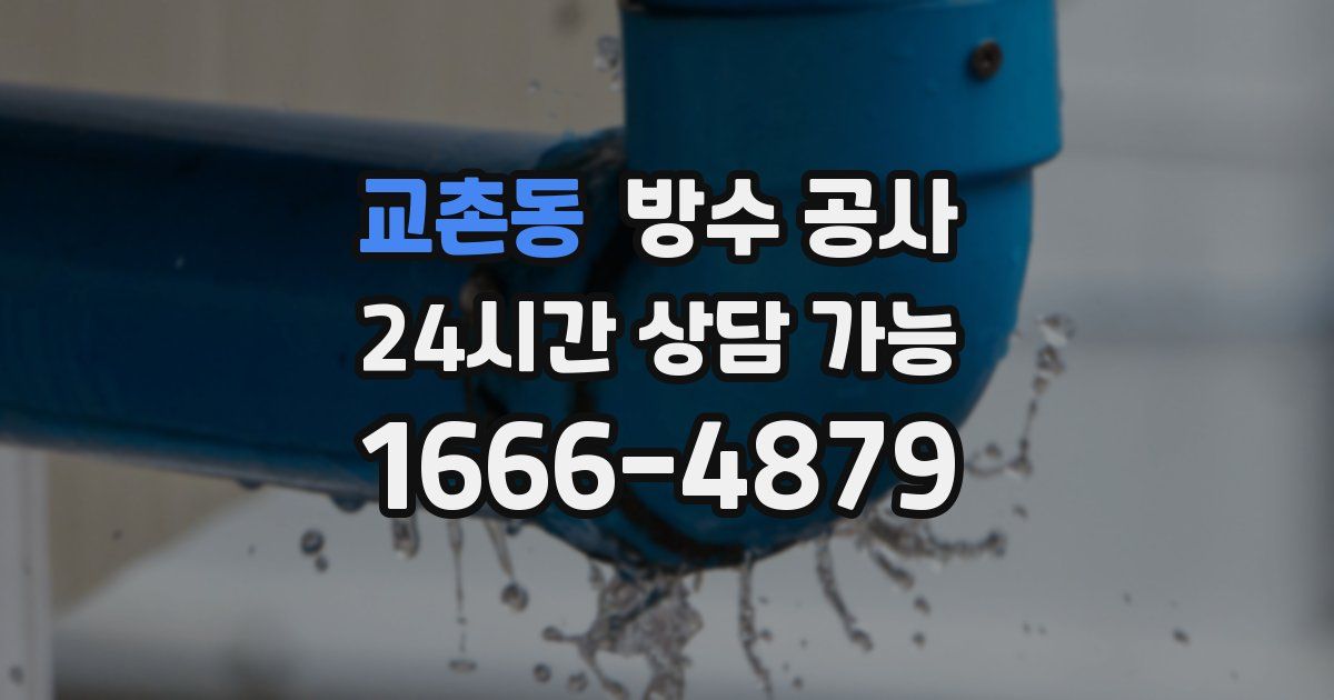 교촌동 누수탐지