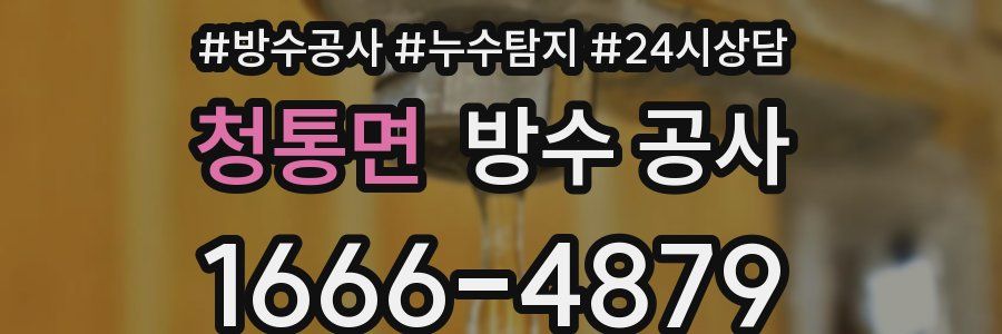 청통면 방수 공사