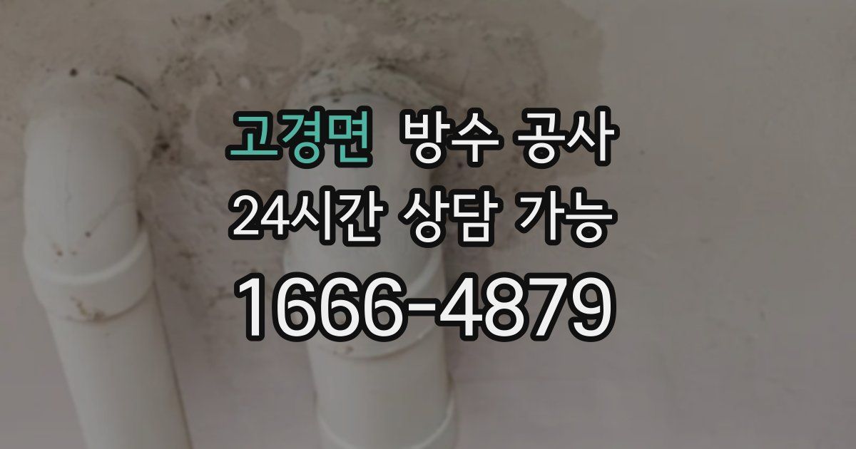 고경면 누수탐지