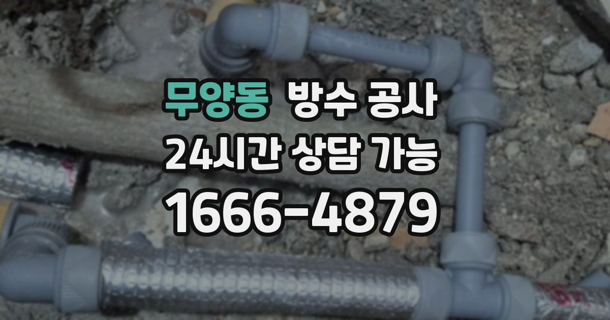 무양동 누수탐지