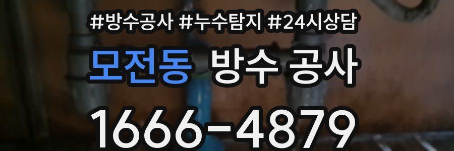 모전동 방수 공사