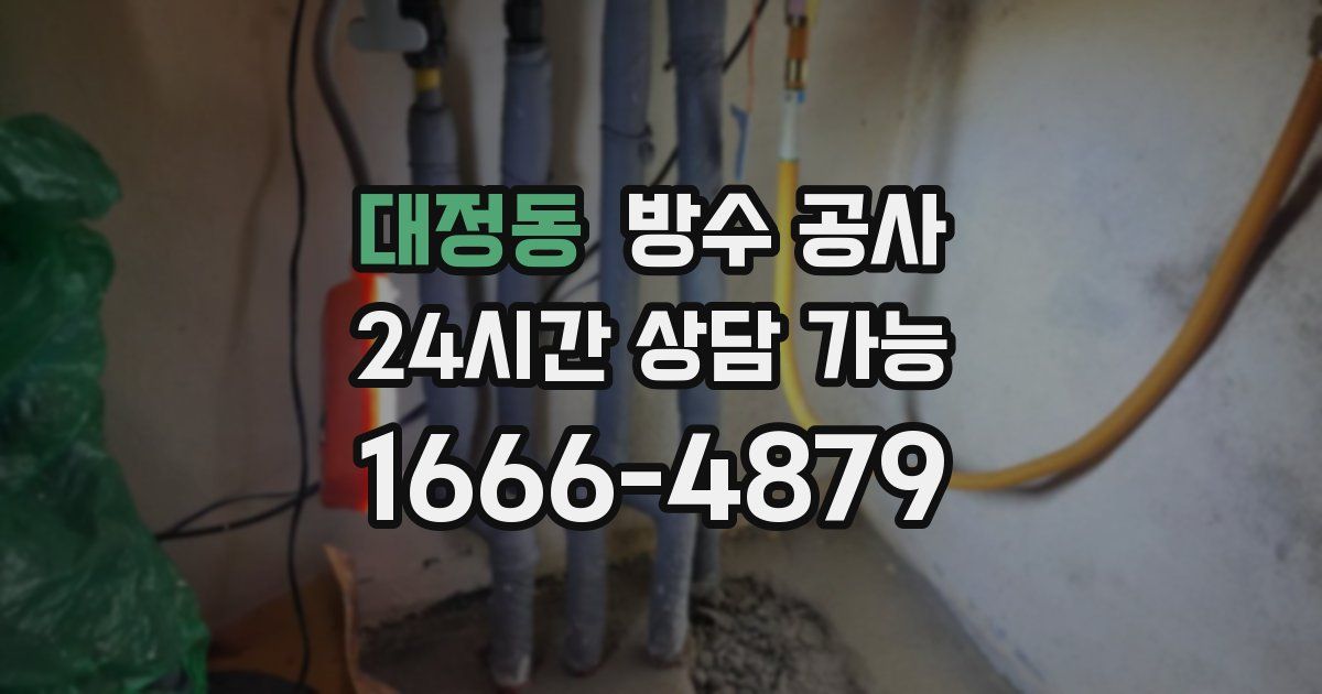 대정동 누수탐지