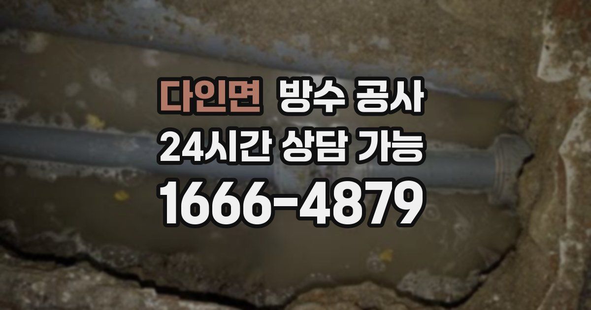 다인면 누수탐지