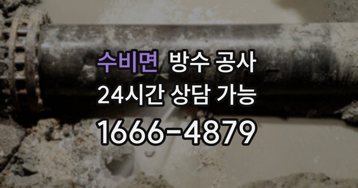 수비면 누수탐지