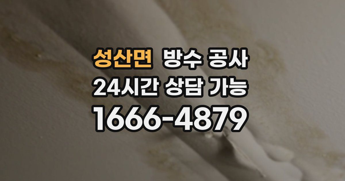 성산면 누수탐지