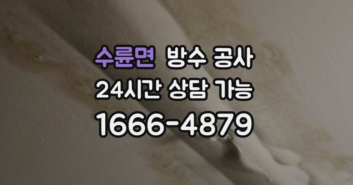 수륜면 누수탐지