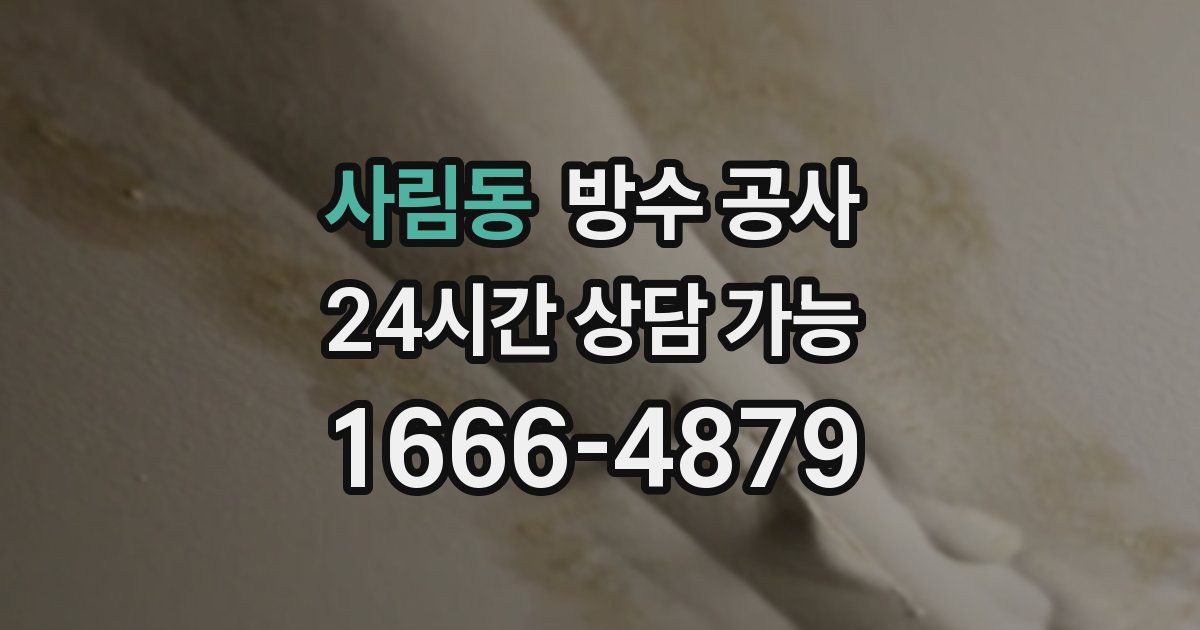 사림동 누수탐지