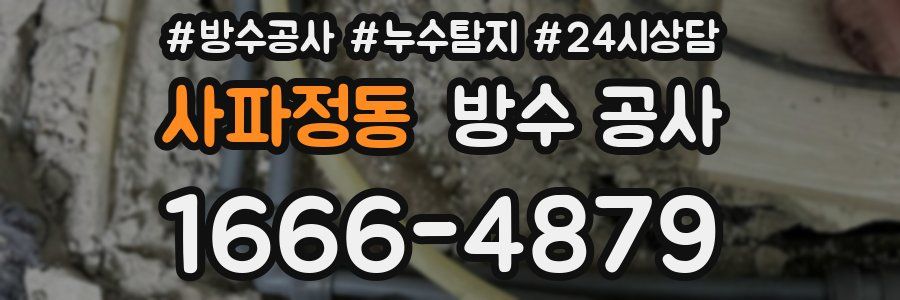 사파정동 방수 공사