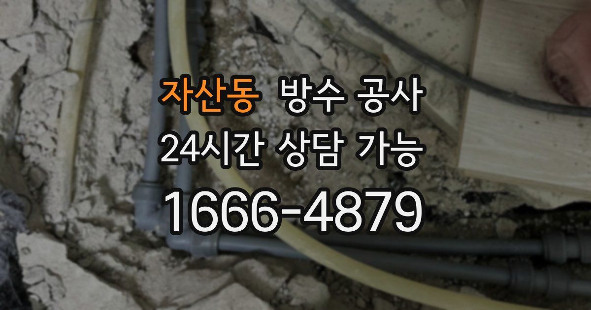 자산동 누수탐지