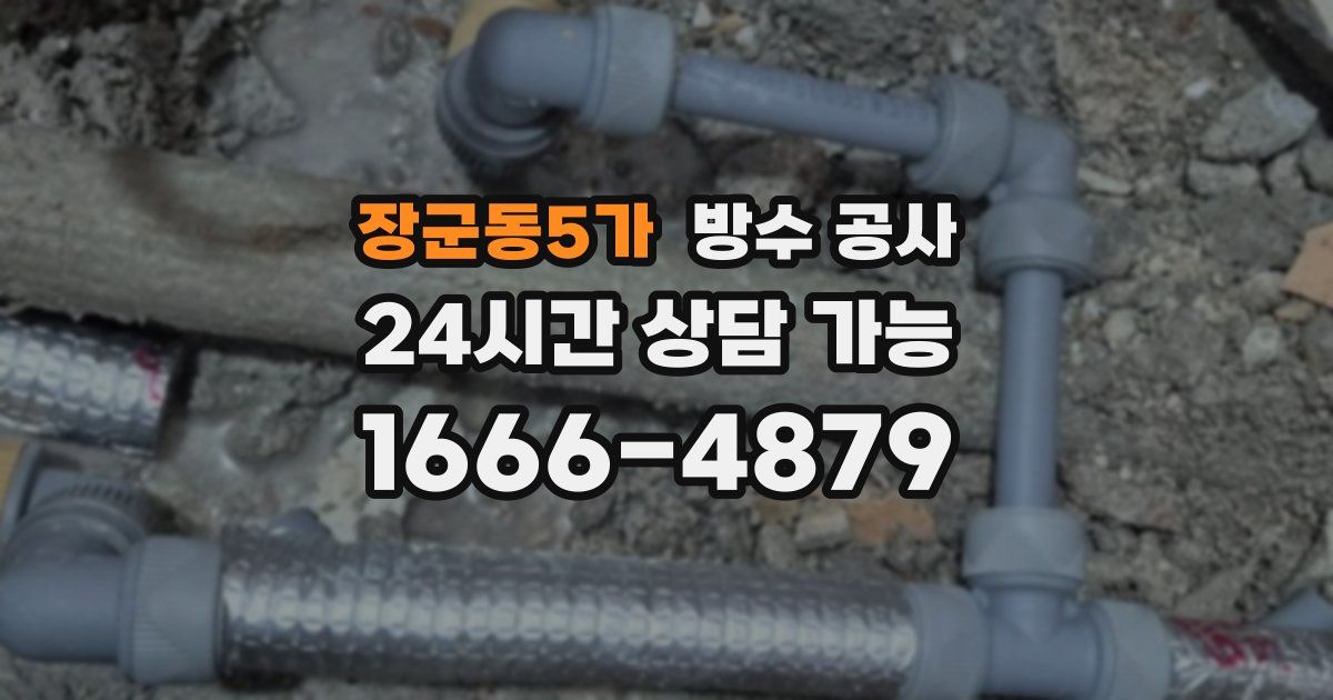 장군동5가 누수탐지