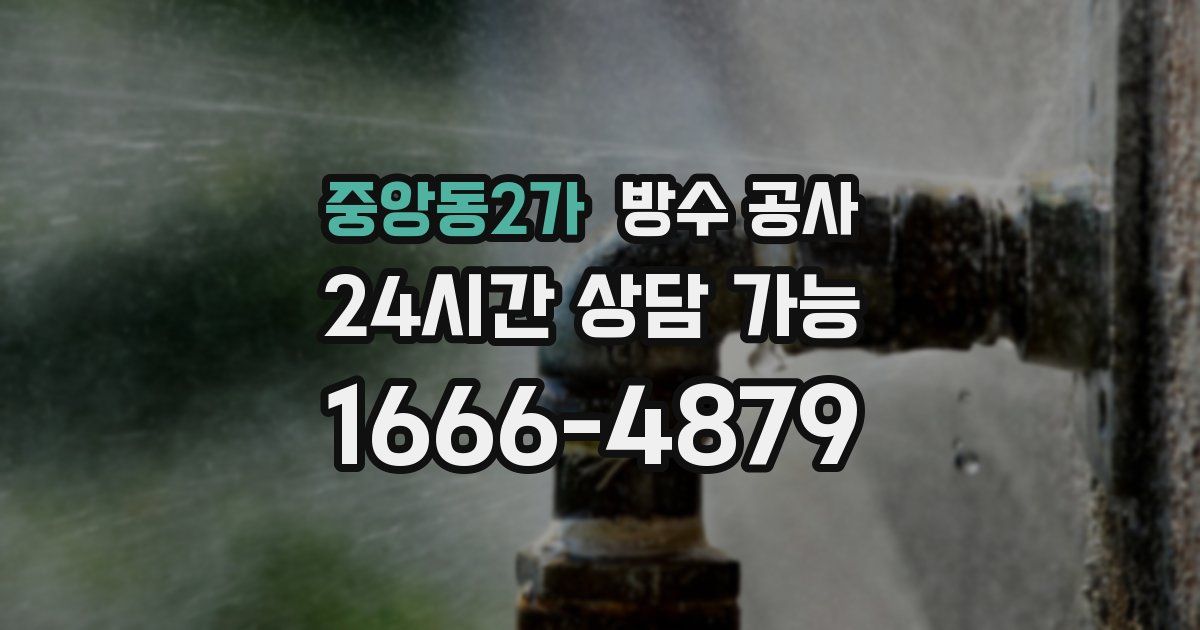 중앙동2가 누수탐지