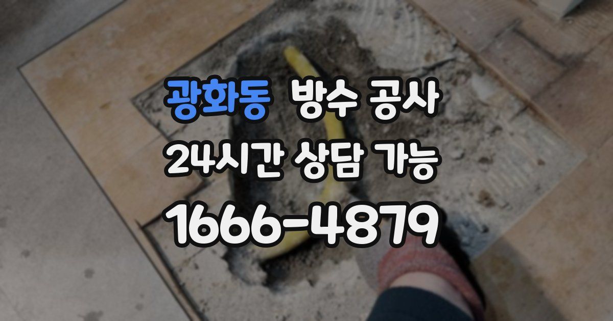 광화동 누수탐지