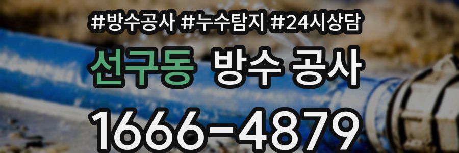 선구동 방수 공사