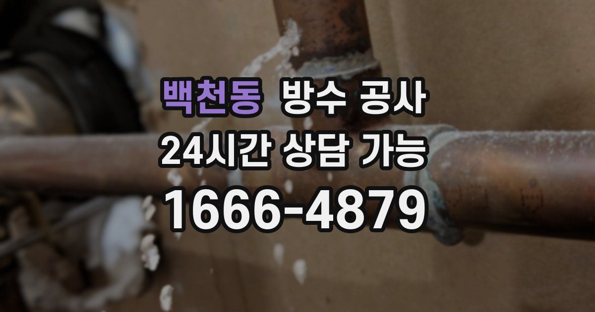 백천동 누수탐지