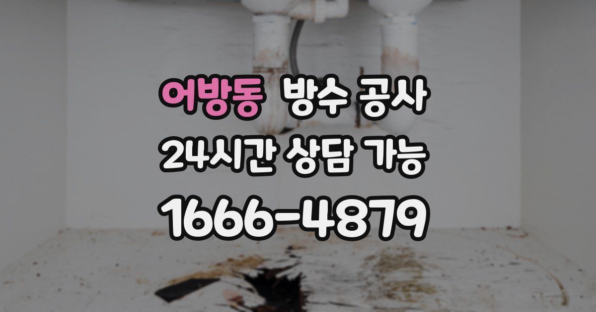 어방동 누수탐지