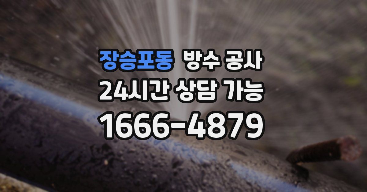 장승포동 누수탐지