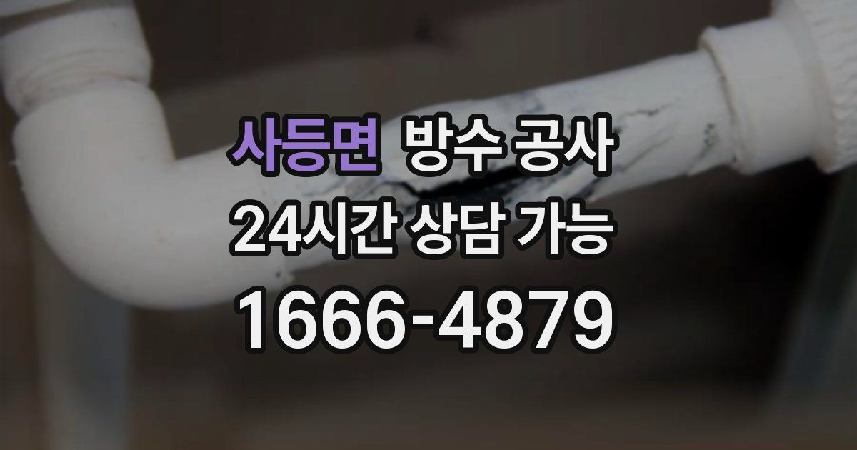 사등면 누수탐지