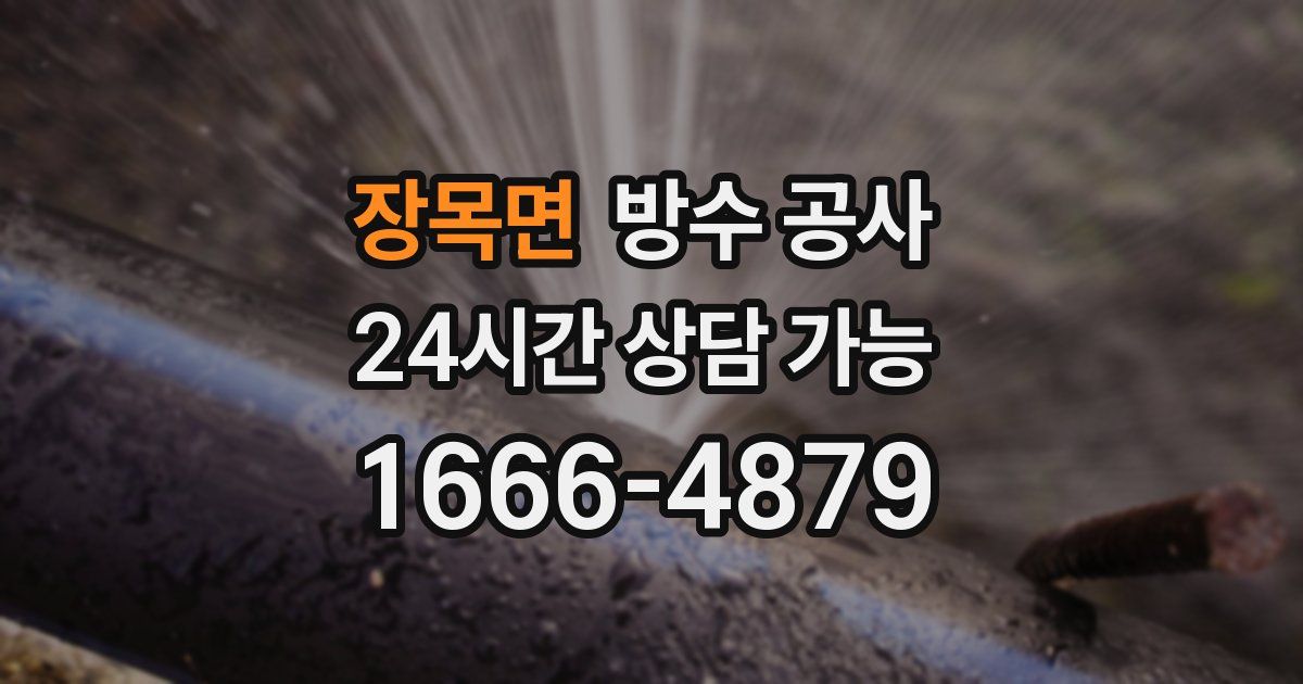 장목면 누수탐지