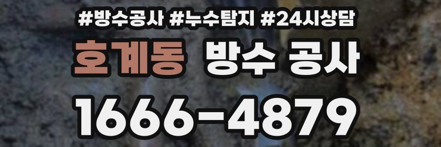 호계동 방수 공사