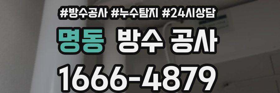 명동 방수 공사