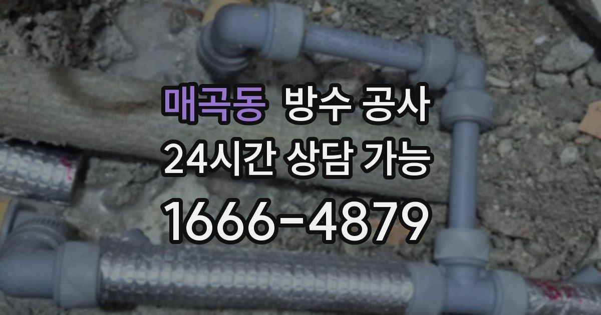 매곡동 누수탐지