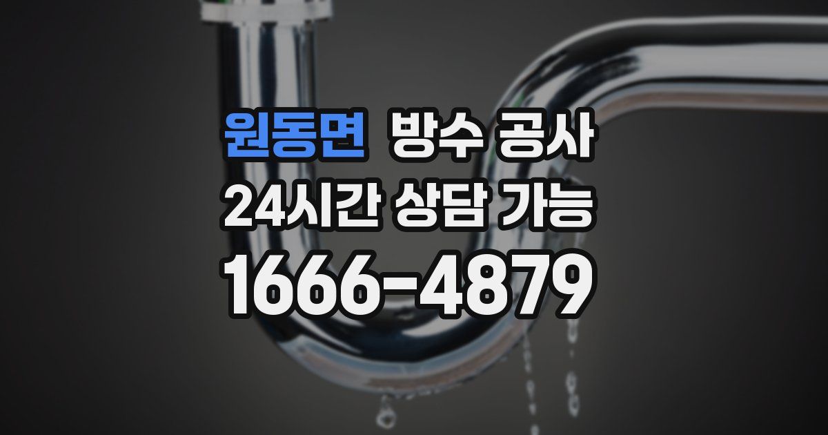 원동면 누수탐지