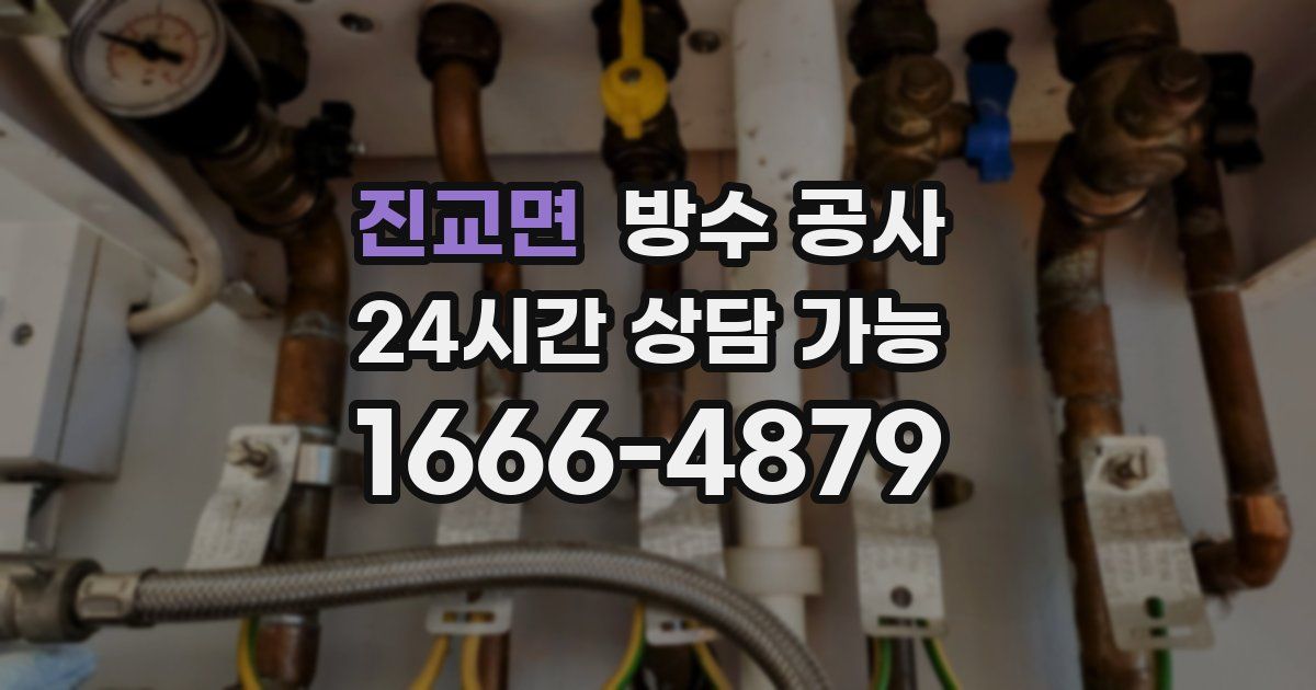 진교면 누수탐지