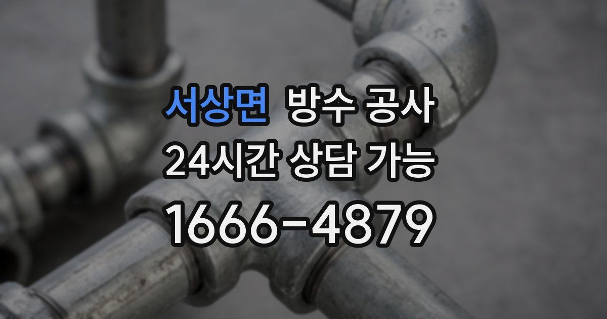 서상면 누수탐지