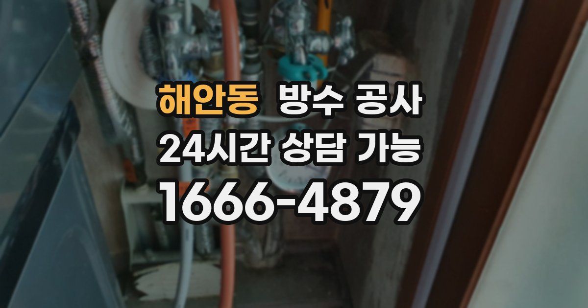 해안동 누수탐지