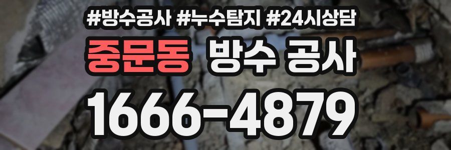 중문동 방수 공사