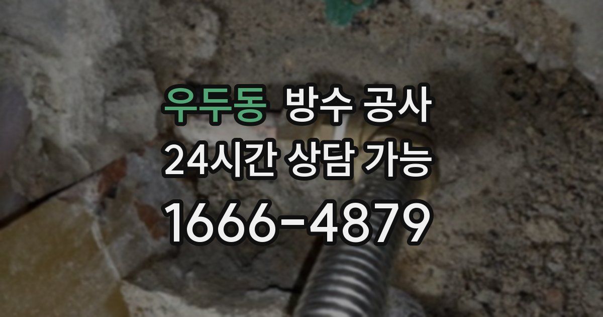 우두동 누수탐지